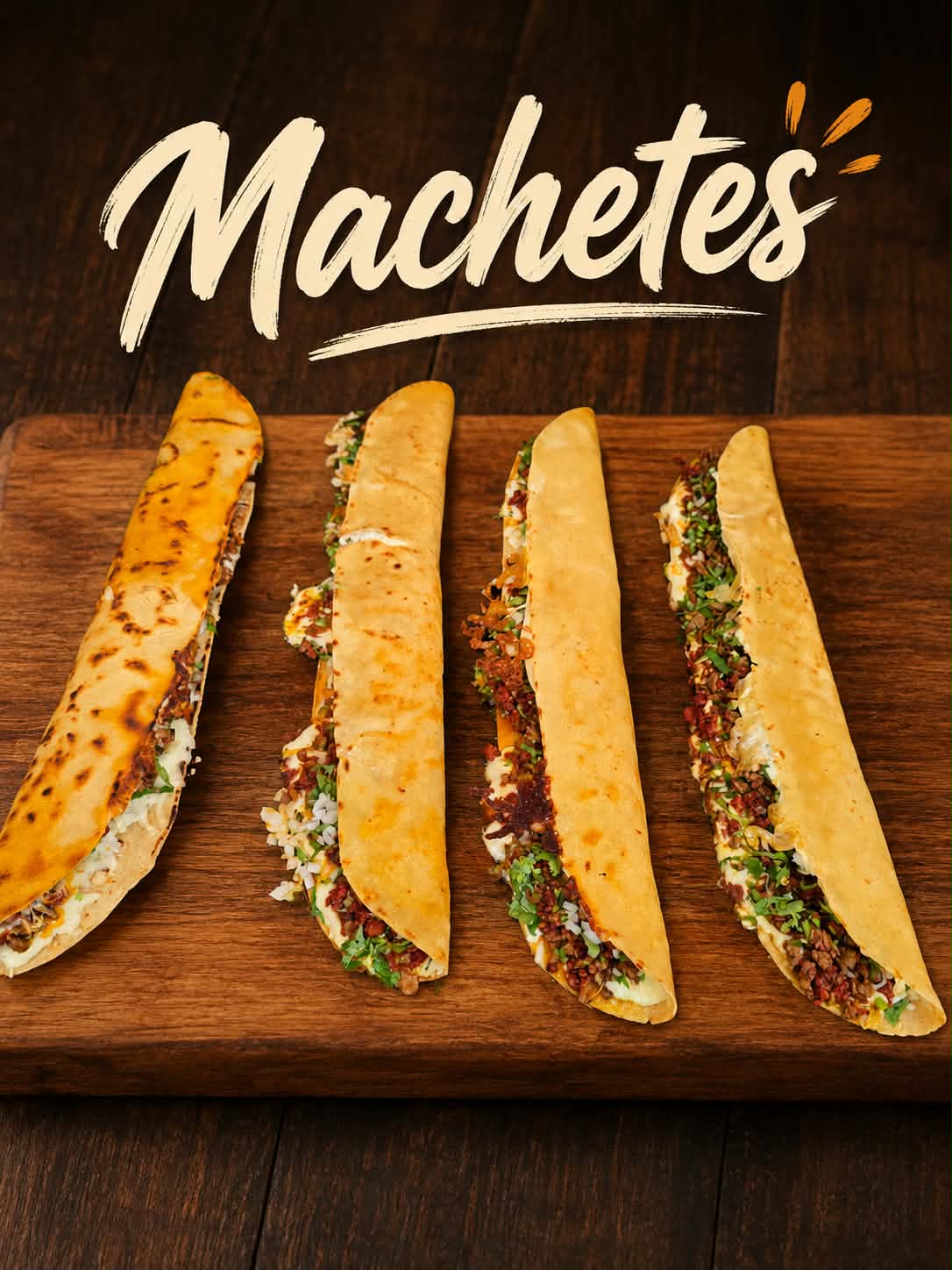 Freshly prepared machetes
